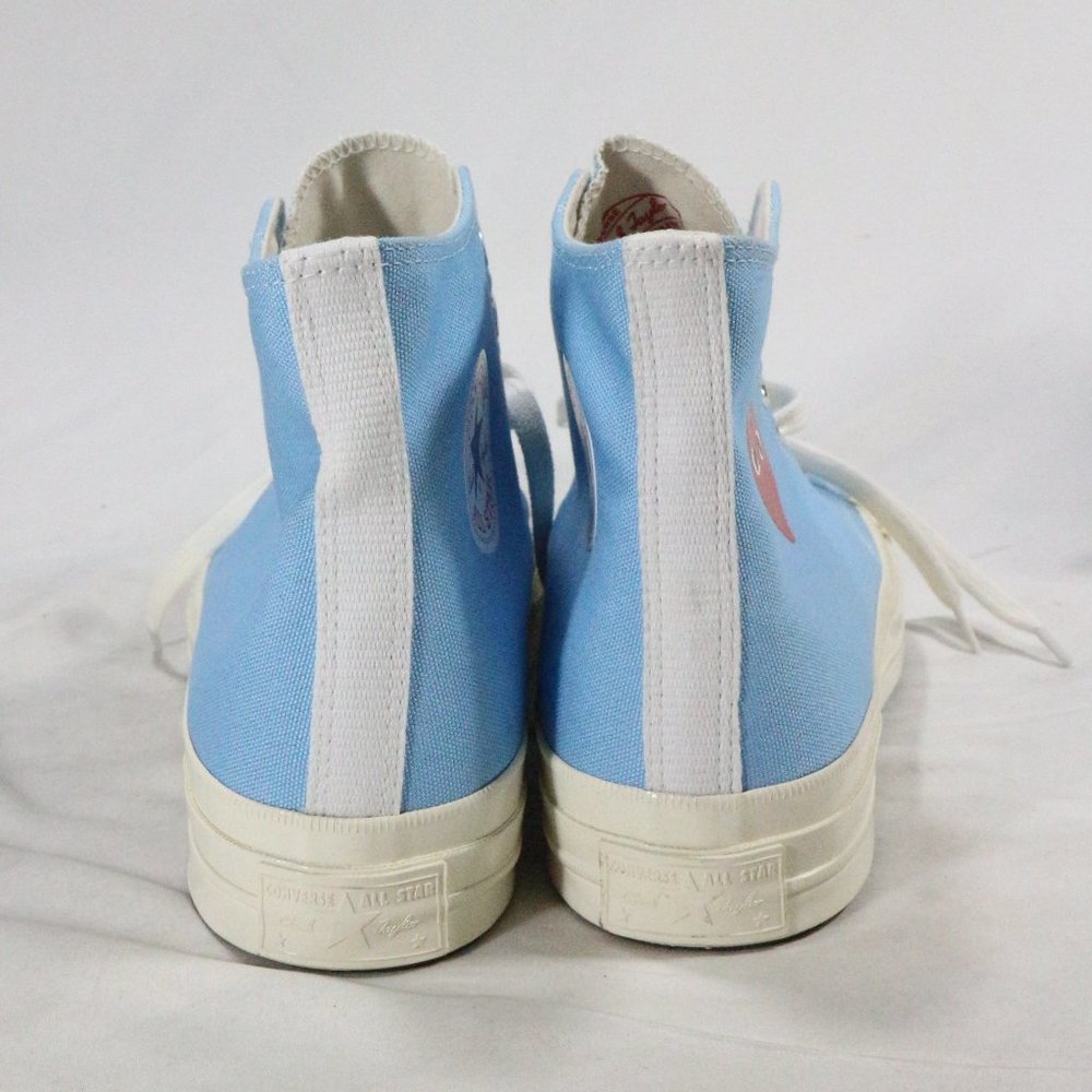 RARE Comme des Garçons PLAY x Chuck 70 High Bright Blue NEW Sz 10.5 US Men - Picture 9 of 15